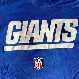 NY Football Giants Royal Blue Logo Tshirt